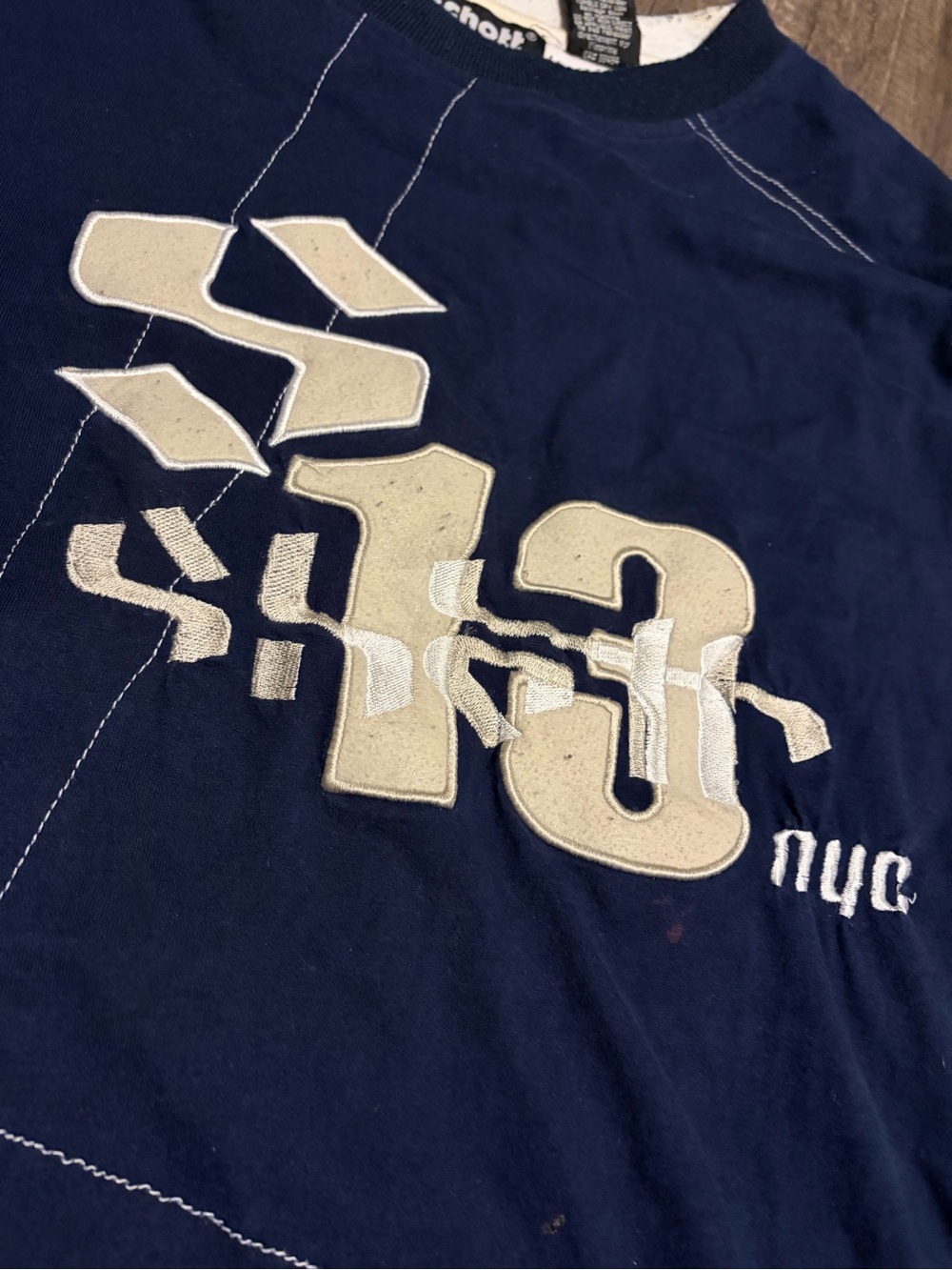 Schott nyc navy blue longsleeve (TAGGED XXL) - Picture 2 of 7